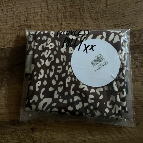 PRINCESS POLLY Reta Vanorie Mini Dress Chocolate Leapard - Picture 3 of 4